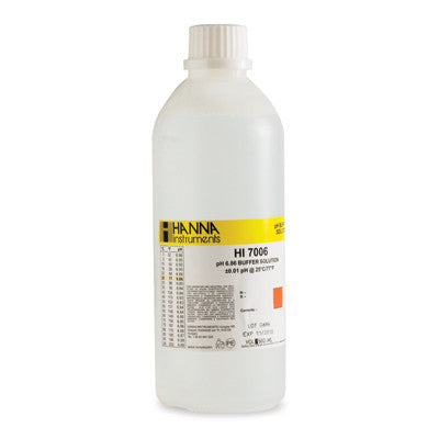 HI 7006L/C  6.86 pH Buffer Solution 1 x 500 mL bottle - Acorn Scientific