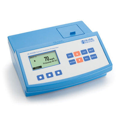 HANNA HI 83225-02 Photometer for NPK Analysis - Greenhouses & Hydroponics