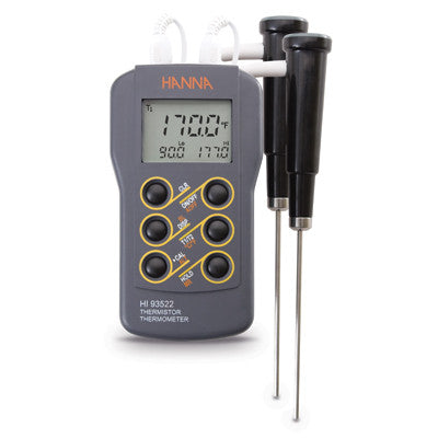 2-Channel Thermistor Thermometer with Cal Feature - Acorn Scientific