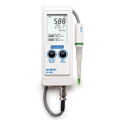 HANNA HI 99161 FOODCARE pH Meter / Food and Dairy (HACCP Compliant)