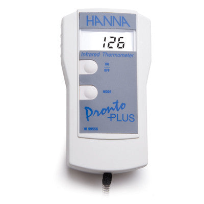 HANNA HI 99556-10 Infrared Thermometer °C with IR. NTC sensor. Range -20 to 199.0 °C - Acorn Scientific