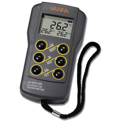 HANNA HI 93510N 1-Channel Thermistor Thermometer with Cal Feature