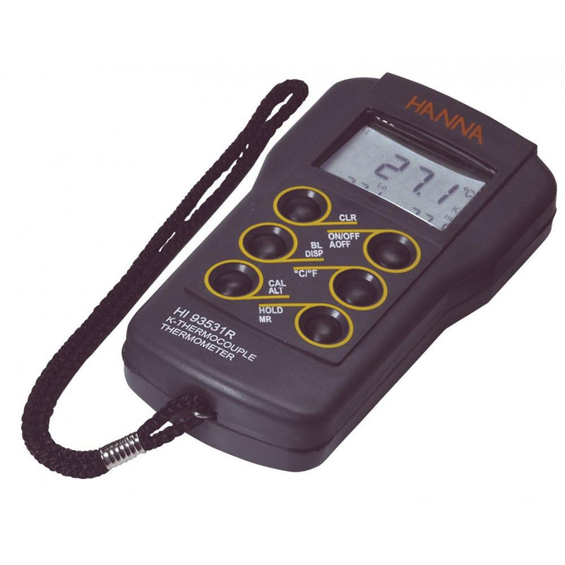 HI 93531R  0.1° Resolution K-Type Thermocouple Thermometer with PC Connectivity - Acorn Scientific