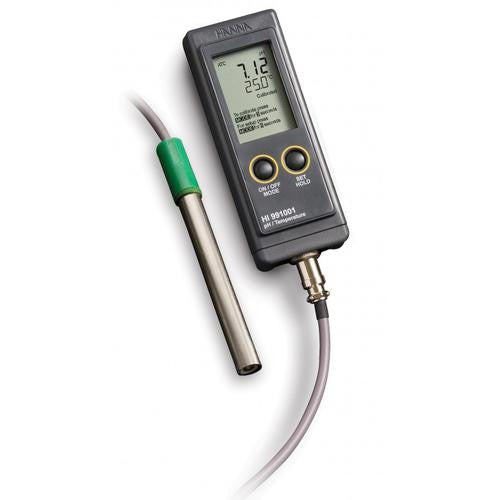 HI 991001  pH/°C Meter Compact Waterproof - Acorn Scientific