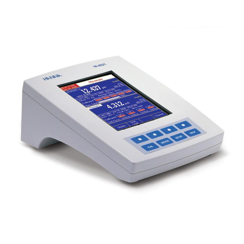 HANNA HI 4521-02 RESEARCH GRADE pH/ORP/°C - EC/TDS/Salnity - 2 Channel USP - Acorn Scientific
