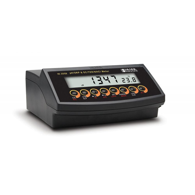 HI 2550-02  pH/mV/EC/TDS/NaCl/°C Meter - 2 Channel - Acorn Scientific