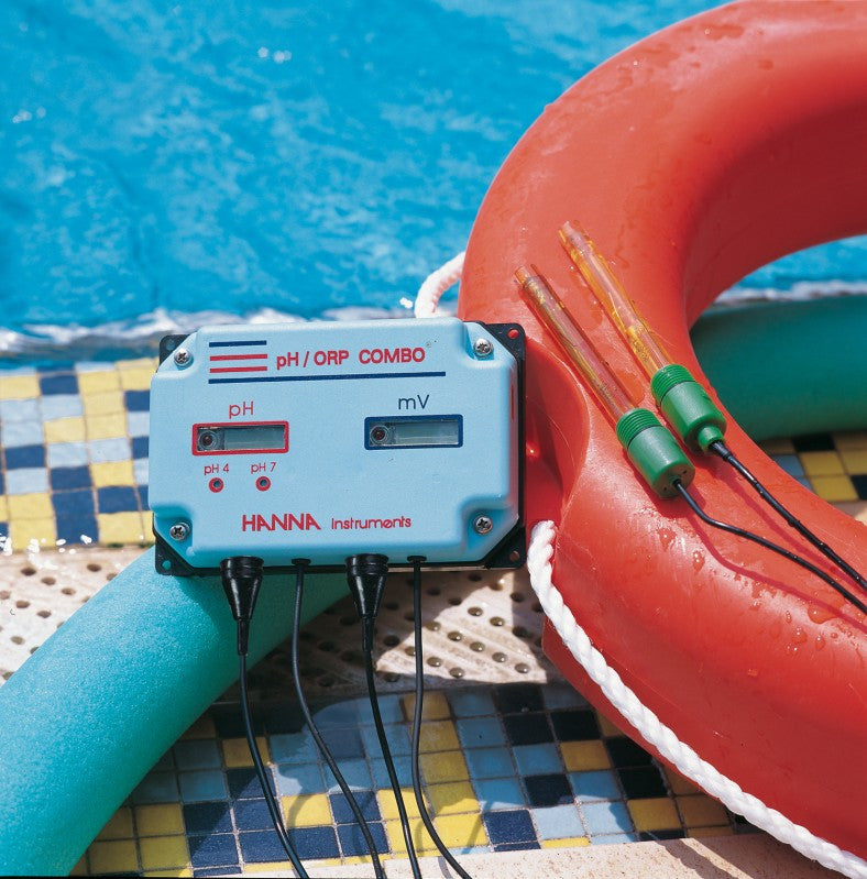 HANNA HI981406 pH/mV-Indicator with LED-Alarm COMBO