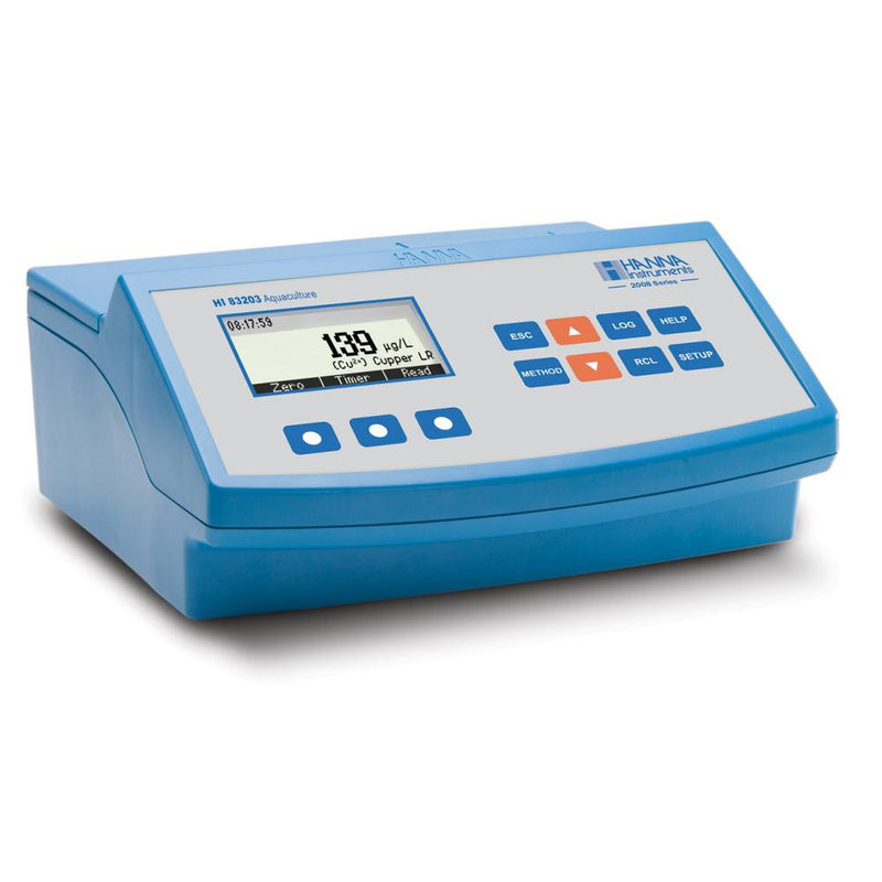 HANNA HI 83203-02 Photometer for Aquaculture (13 Parameters) - Acorn Scientific