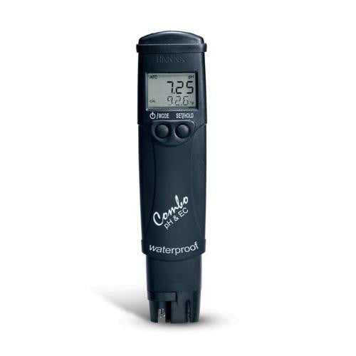 HI 98129 COMBO Tester for pH/EC/TDS/C° up to 3999 µS. waterproof - Acorn Scientific